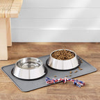 Amazon Basics Waterproof Anti-Slip Silicone Pet Food and Water Bowl Mat - Image 5