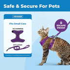 Voyager Escape-Proof Step-in Lock Cat Harness & 5ft Neoprene-Handle Leash Set - Image 2