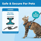 Voyager Escape-Proof Step-in Lock Cat Harness & 5ft Neoprene-Handle Leash Set - Image 2