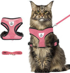 shudyear Summer cat Chest Harness and Leash, Anti-Escape Adjustable Soft mesh by Shudyear