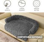 Calming Dogs/Cats Bed Mats, Dog Pad Washable Removable Couch Cover, Plush Long - Image 4