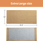 Ordora Large Cat Scratcher Mat: 31.5 X 14 Inch Upgrade Soft Sisal Horizontal - Image 6