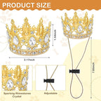 Abbylike Pet Rhinestone King Crown Small Size, Queen Crown - Image 2