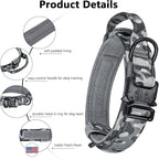 DAGANXI Tactical Dog Collar, Adjustable Military Training Nylon Dog Collar - Image 3