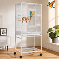 DWVO 53.9-Inch Metal Bird Cage: Large Parrot Cages by DWVO