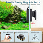 hygger Aquarium Magnetic Glass Clean Tool, Algae Scraper - Image 4