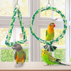 Wontee Bird Swing Bird Rope Perch Parrot Climbing Stand - Image 2