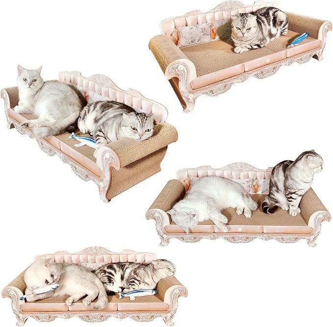 Extra Large Sofa Shaped Cat Scratcher Bed - Image 5