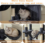70-Inch Cat Tree, Large Cat Tree Tower - Image 4
