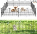 5 Panels No Dig Dog Fence Outdoor by OutdoorFence
