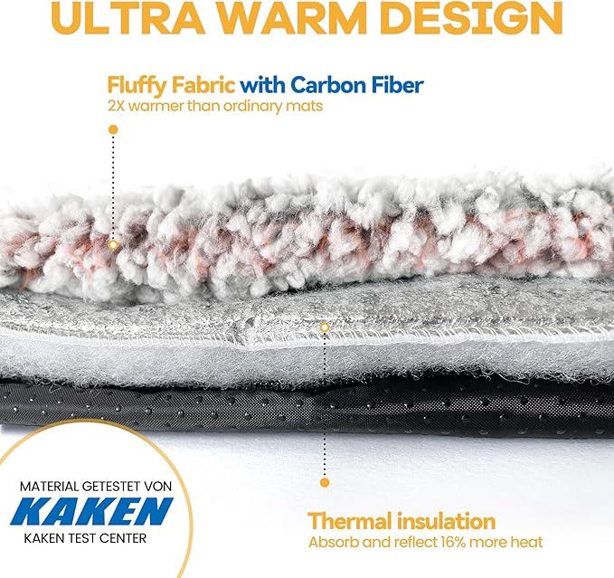 Self Warming Cat Bed Self Heating Cat Dog Mat 24 x 18 inch Extra Warm Thermal - Image 3