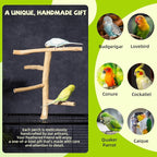 Natural Wood Bird Perch & Play Stand - Image 5