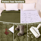 Smiry Waterproof Dog Bed Cover Blanket, Soft Reversible Pet Blanket, Washable - Image 4