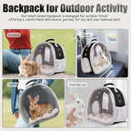 Back Expandable Backpack for Small Animals, Portable Travel Bag Breathable Pet - Image 5