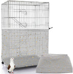 Bird Cage Seed Catcher, 60-118'' Large Bird Cages Cover, 31.5'' H Adjustable by LYMOI