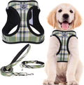 PUPTECK Adjustable Dog Harness Collar and Leash Set Step in No Pull Pet Harness by PUPTECK