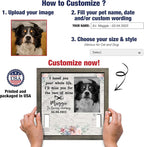 Customized Pet Keepsake Frame Dead Pet Xmas Memorial Dog Remembrance Frame - Image 2