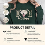 VIOLAVA Custom Cat Embroidered Christmas Sweatshirt – Personalized Pet Name - Image 4