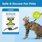 Voyager Escape-Proof Step-in Lock Cat Harness & 5ft Neoprene-Handle Leash Set - Image 2