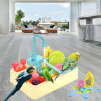 Parrot Bird Bathtub Shower Box Bathing Tub Container Cage, Automatic Pet Bird - Image 4