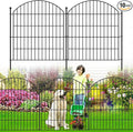 Decorative Garden Fence 32in x24ft, 10 Pack No Dig Fence Animal Barrier by Thrivinest