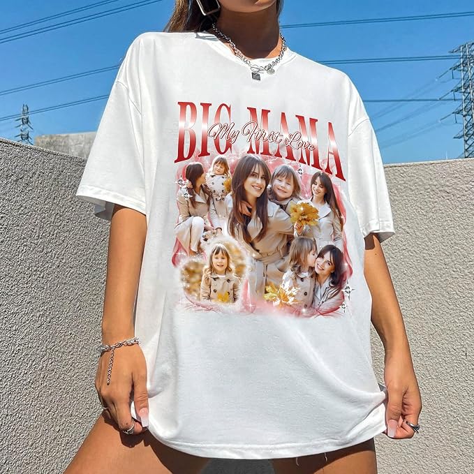 H-DEWALL Custom T Shirts Mineral Wash Tshirt Bootleg Rap Tee Customized Gifts - Image 6