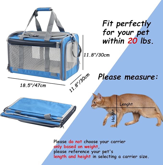 Large Cat Carriers Dog Soft Sided Carriers Cat Soft Sided Carriers Airline - Image 7
