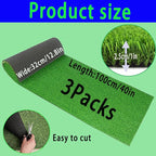 Artificial Grass，3 Rolls 12.8 x 40x1in, Rug Realistic Indoor Outdoor Rug - Image 2