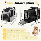 Zavothy Cat Backpack Carrier, Expandable Airline Approved Pet Backpack - Image 2