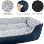 JOEJOY Rectangle Dog Bed for Large Medium Small Dogs - Image 3