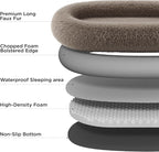 Bedsure Calming Human Dog Bed, Fluffy Faux Fur Orthopedic Pet Bean Bed - Image 4