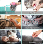 JULMELON Cat Washing Bag 10 PCS Set, Adjustable Cat Shower Net Bag and Pet - Image 4