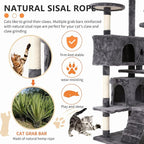 Cat Tree for Indoor Cats, Space Saving Cat Activity Center, Durable Pet Play - Image 4