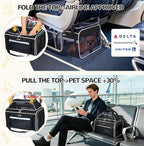 Lekereise Top-Expandable Pet Carrier 18x11x11Inch Delta American United Airline - Image 2