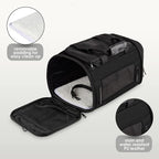 TSA Airline Approved PU Leather Luxury Pet Carrier - Image 5
