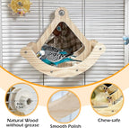 Bird Perch Toy with Mirror for Cage, Interactive Rocking Parakeet Toys and - Image 5