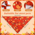 Chunful 100 Pieces Thanksgiving Dog Bandanas Bulk Fall Autumn Pet Bandanas - Image 3