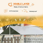 PawHut Outdoor Dog Kennel, Heavy Duty Dog Run Outdoor Fence - Image 5