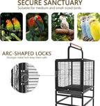 Bird Wrought Iron Cage, Home Style Detachable Travel Birdcage - Image 3