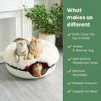 CATTASAURUS Peekaboo Cat Cave for Multiple & Large Cats Up to 30-45 Lbs - Image 2