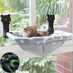 Cat Window Perch Cordless, Glow in The Dark & Stable Cat Beds- Breathable by JUNSPOW