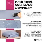 SILLY LEGACY Thin Reversible Waterproof Protective Bed Cover, - Image 5