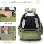 Cat Backpack Carrier for Cats and Small Dogs, Breathable Cat Bubble Backpack - Image 3