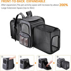Cat Backpack Carrier, Double Side Expandable Cat Carrier Backpack, Dog Carrier - Image 4