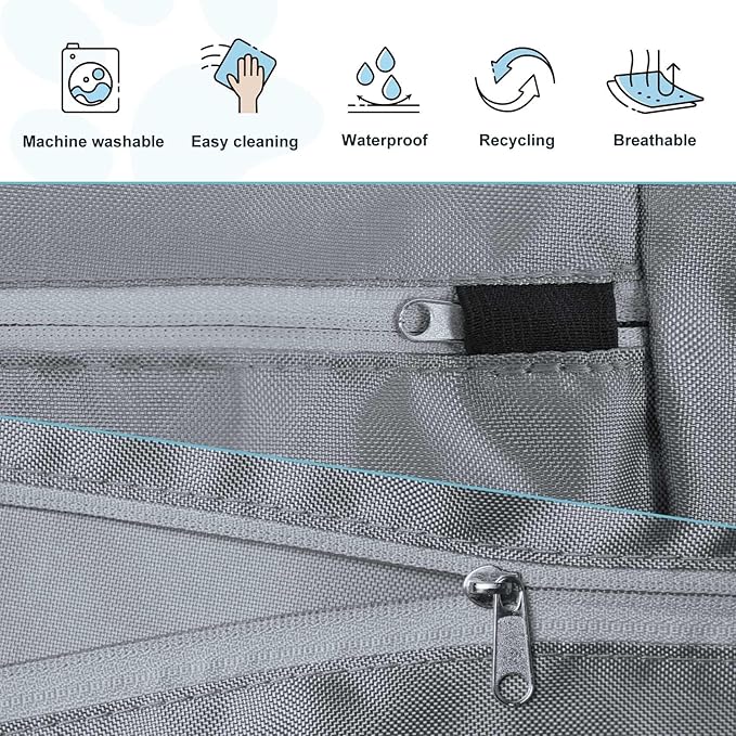 Explore Land Scratch Resistance Dog Bed Cover Canvas Washable Dog Crate Pad - Image 6