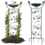 HONGLAND 36.5" Metal Bird Bath by HONGLAND