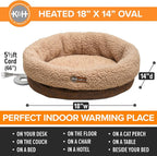 K&H Pet Products Heated Cat Bed Indoor, Thermo-Snuggle Cup Bomber Soft Heated - Image 2