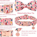 Christmas Dog Collar with Bow Tie, Adjustable Pet Collar with Cute Xmas Tree - Image 3