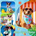 Chunful 100 Pieces Dog Bandanas Bulk Summer Pet Bandanas Pack Triangle Scarf - Image 7
