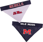 Pets First Collegiate Pet Accessories, Reversible Bandana, Mississippi Ole Miss - Image 6